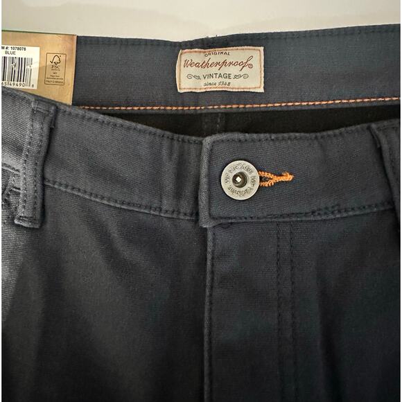 Weatherproof Vintage Fleece Lined Pants / Soft & Warm Canvas Winter Pants NWT - Picture 4 of 7